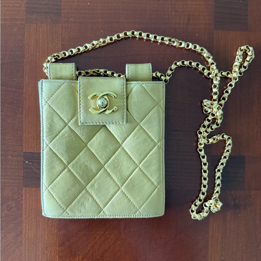 Vintage Chanel Gold Crossbody Bag